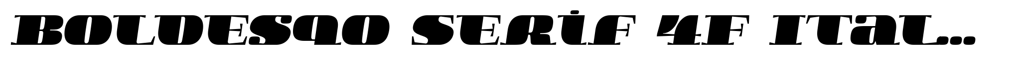 Boldesqo Serif 4F Italic image